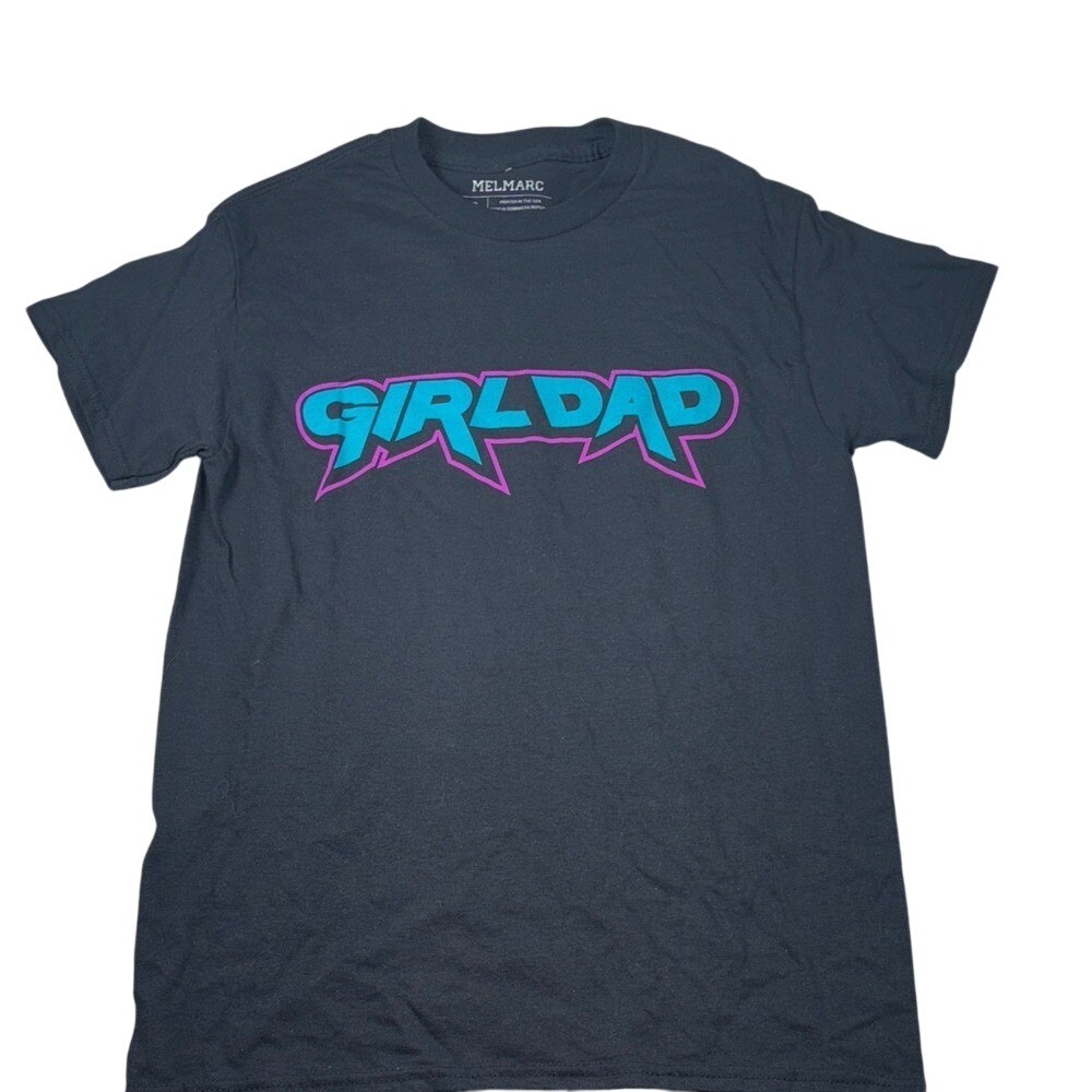 Melmarc‎ Black 'Girl Dad' Graphic T-Shirt men's size small NWOT